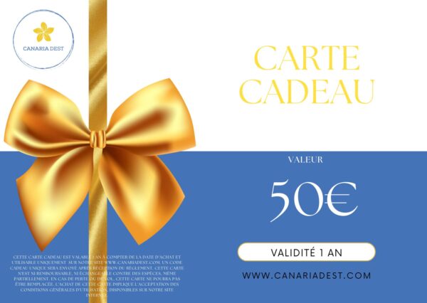 Carte Cadeau 50€
